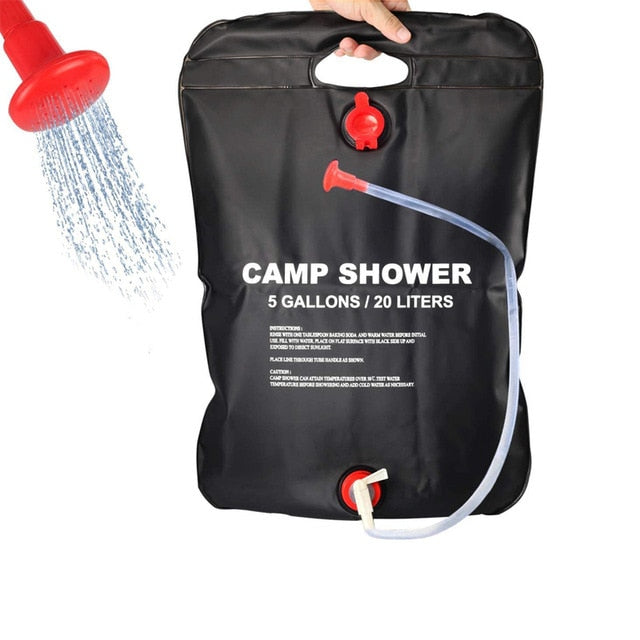 Camping Componentes Bolsa de ducha de camping con calefacción solar